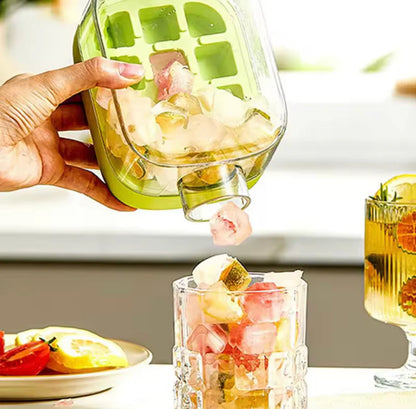 Ice Cube Tray with Bottle 2-in-1