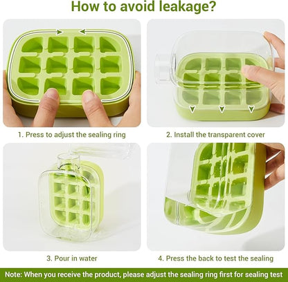 Ice Cube Tray with Bottle 2-in-1