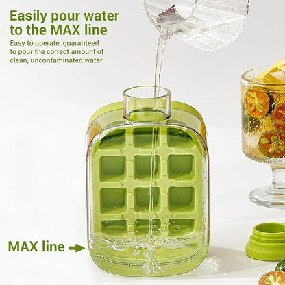 Ice Cube Tray with Bottle 2-in-1